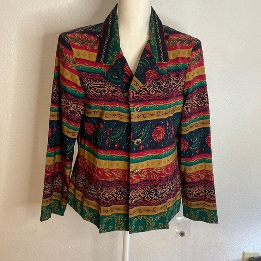Sag‎ Harbor Retro Multicolored Blazer